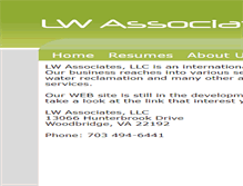 Tablet Screenshot of lwassociatesllc.com